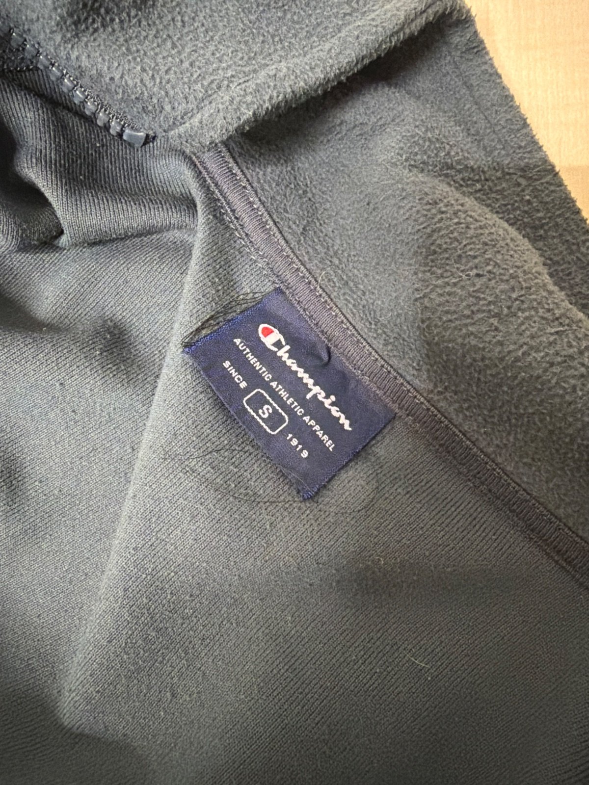 Champion Full Zip Fleece Jacket Dark Grey Men's Size S Gorpcore Outdoor — foto 3