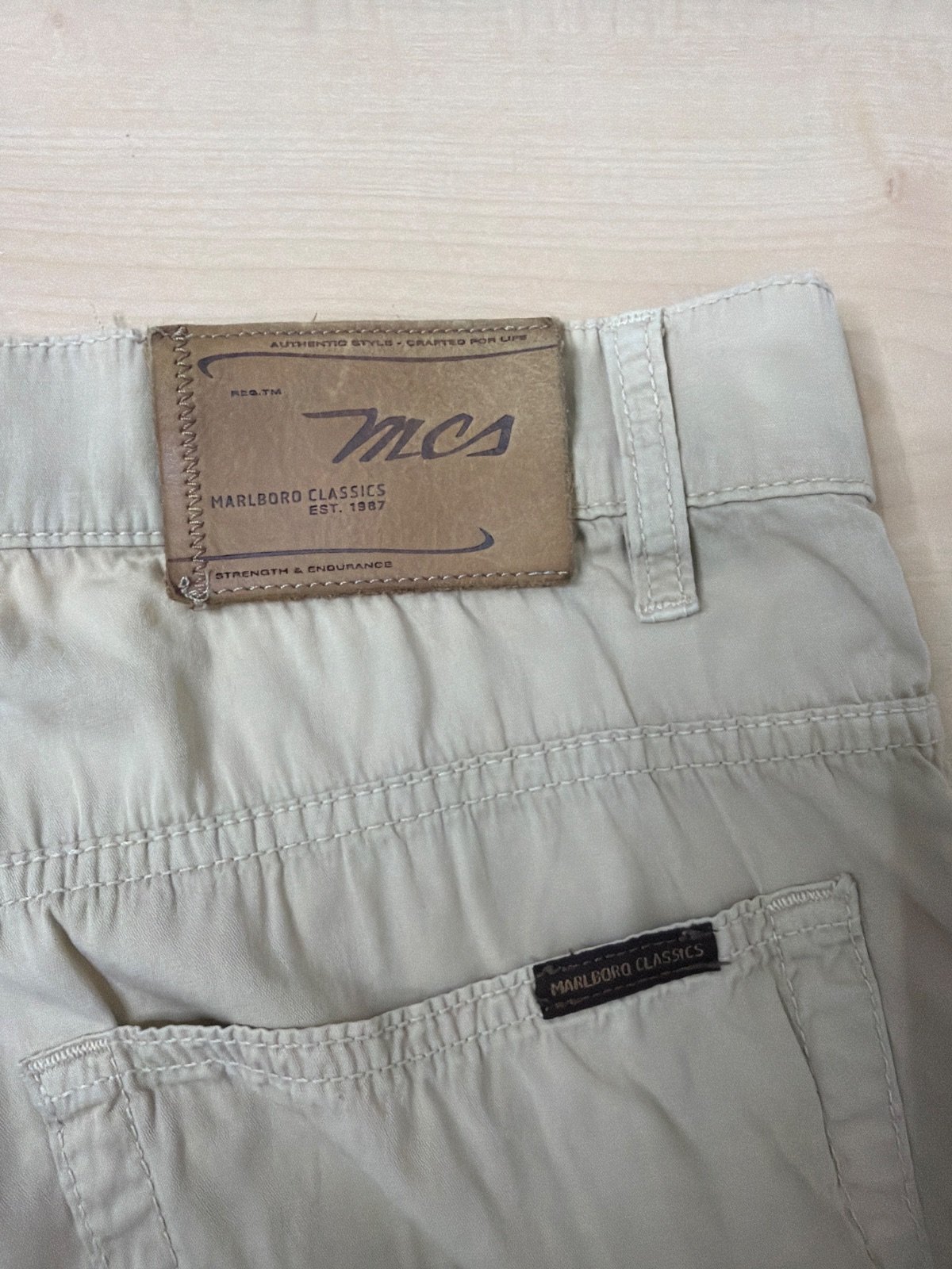Marlboro Classics (MCS) 'Denver' Beige Casual Pants W38/L30 — foto 9