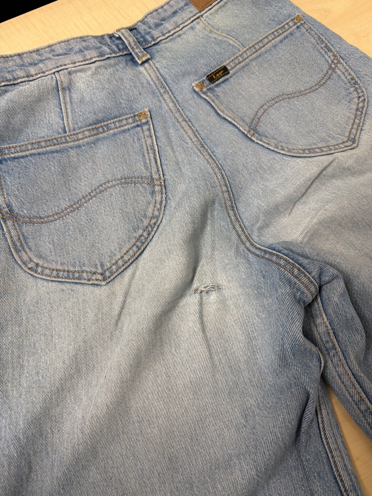 Lee vaqueros anchos wide leg lavado claro vintage streetwear — foto 3