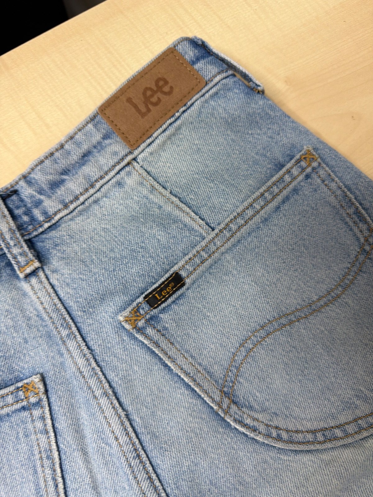 Lee vaqueros anchos wide leg lavado claro vintage streetwear — foto 4
