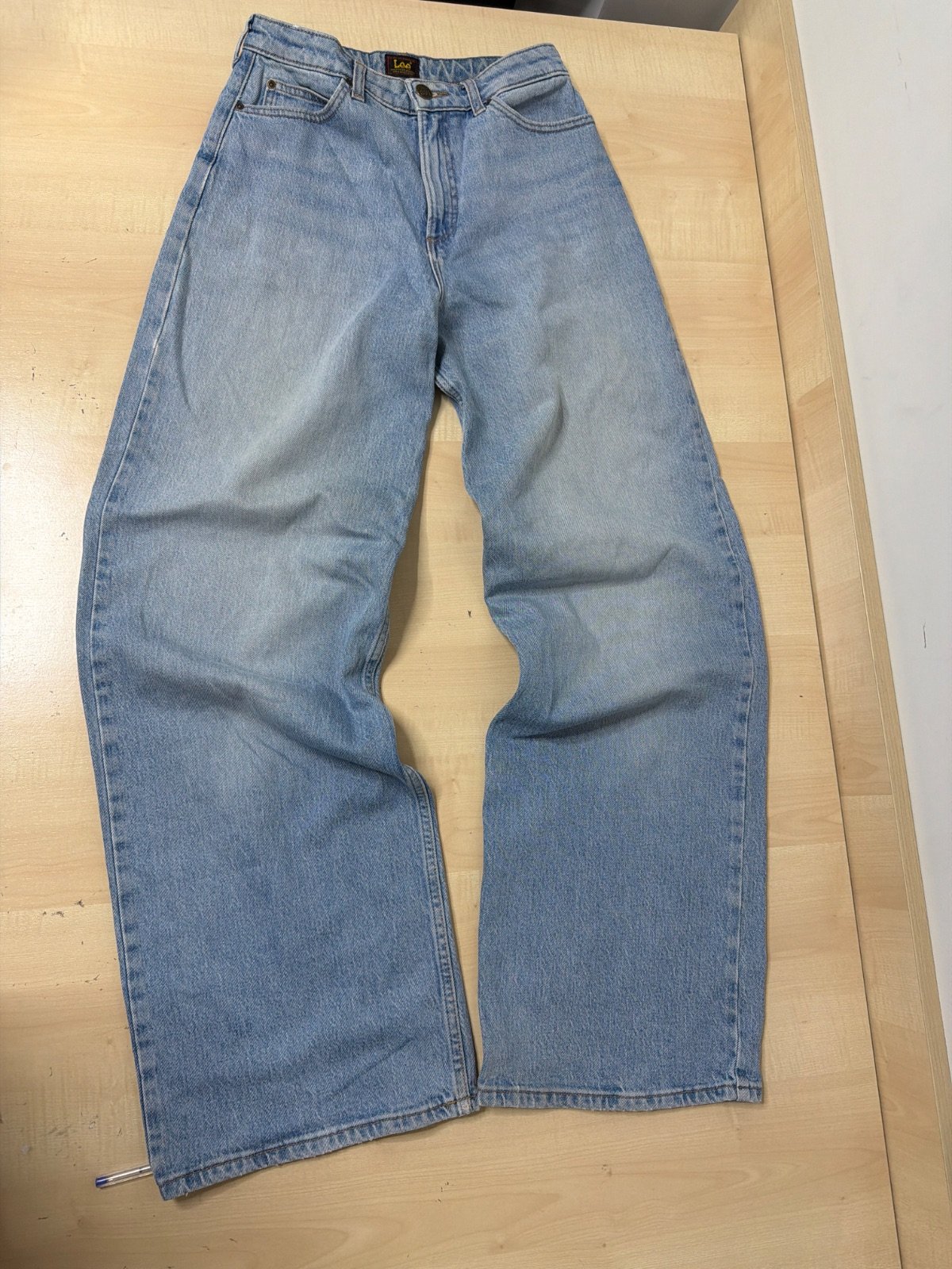 Lee vaqueros anchos wide leg lavado claro vintage streetwear