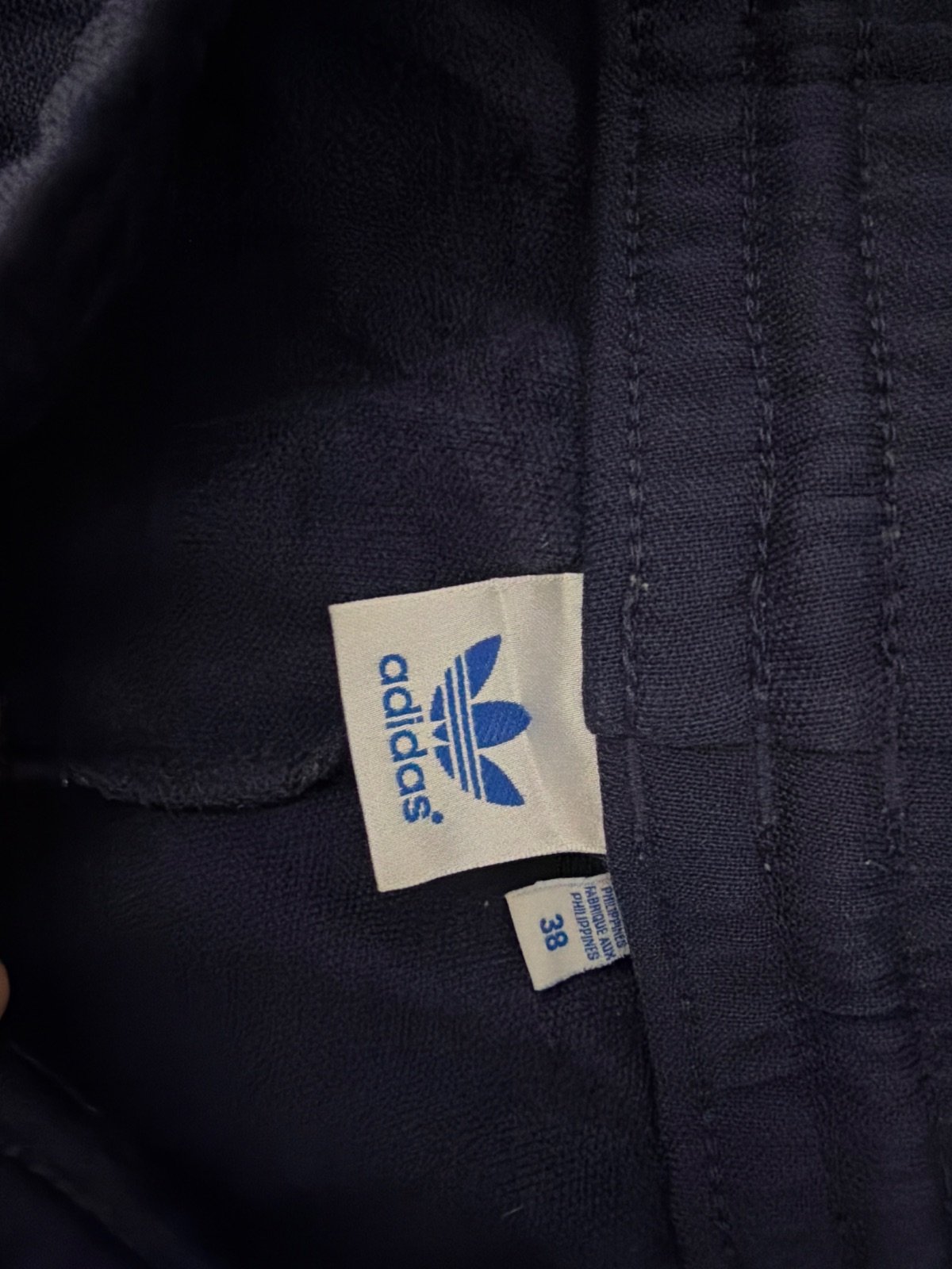 Adidas Originals Track Pants Navy Blue Straight Leg Y2K Retro — foto 6