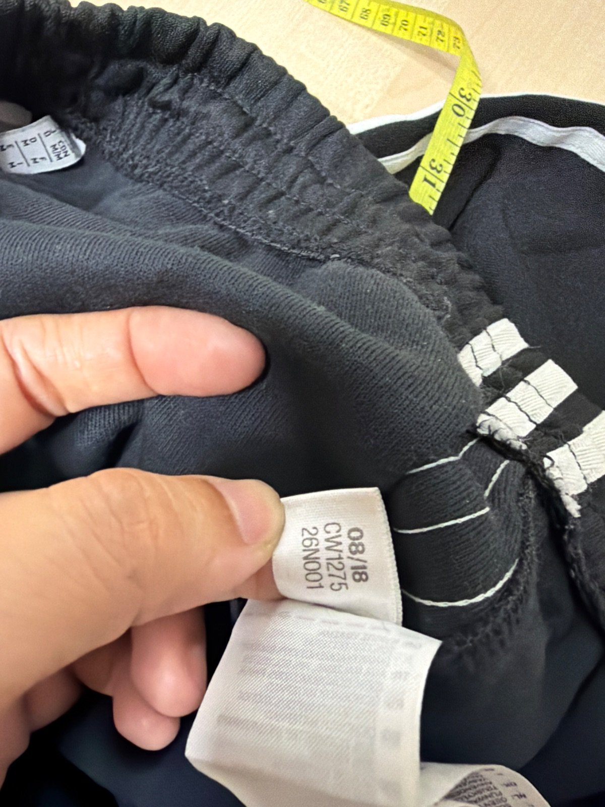 Adidas Originals SST Track Pants Black Joggers White Stripes Size M — foto 6