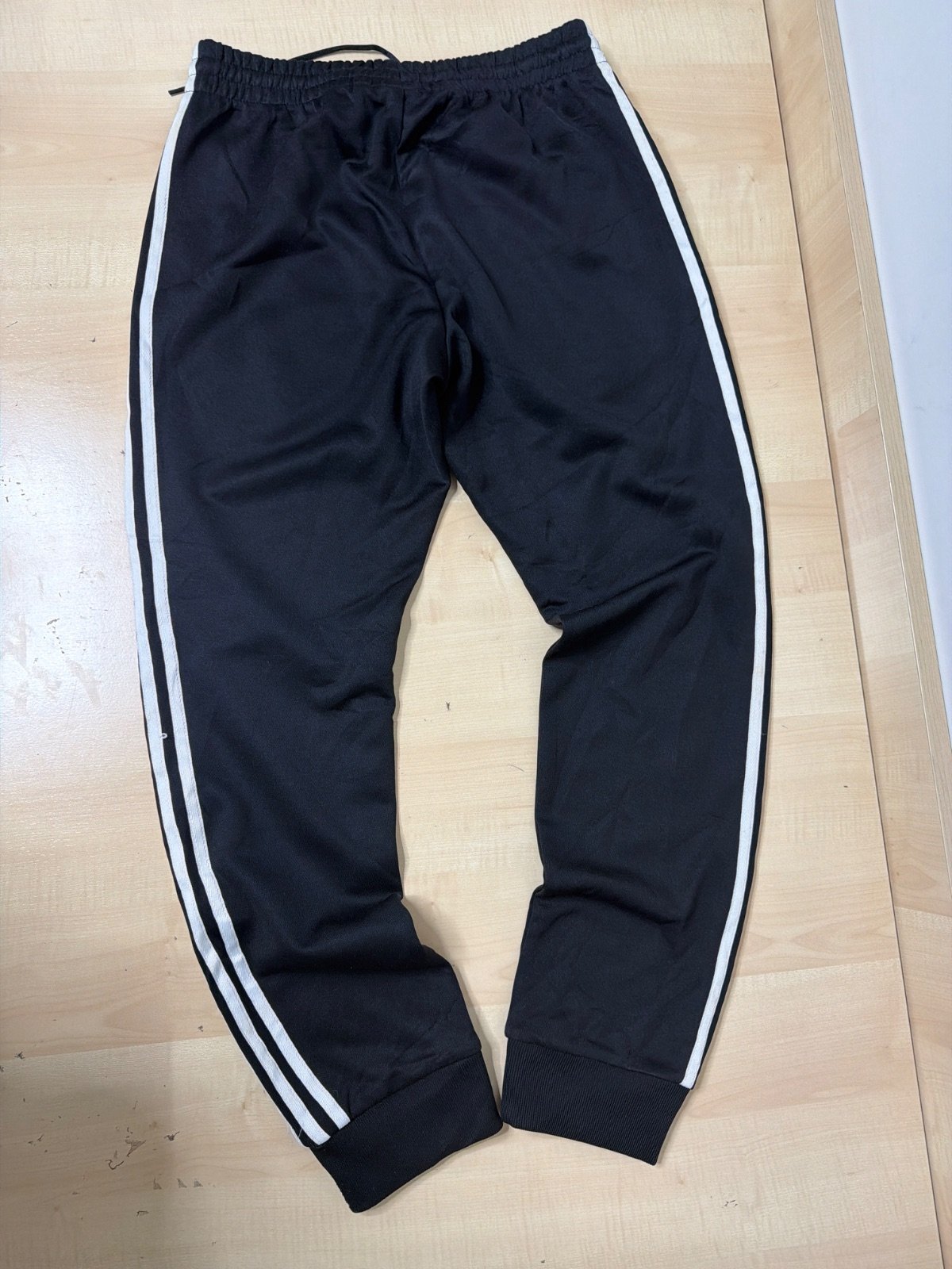 Adidas Originals SST Track Pants Black Joggers White Stripes Size M — foto 2