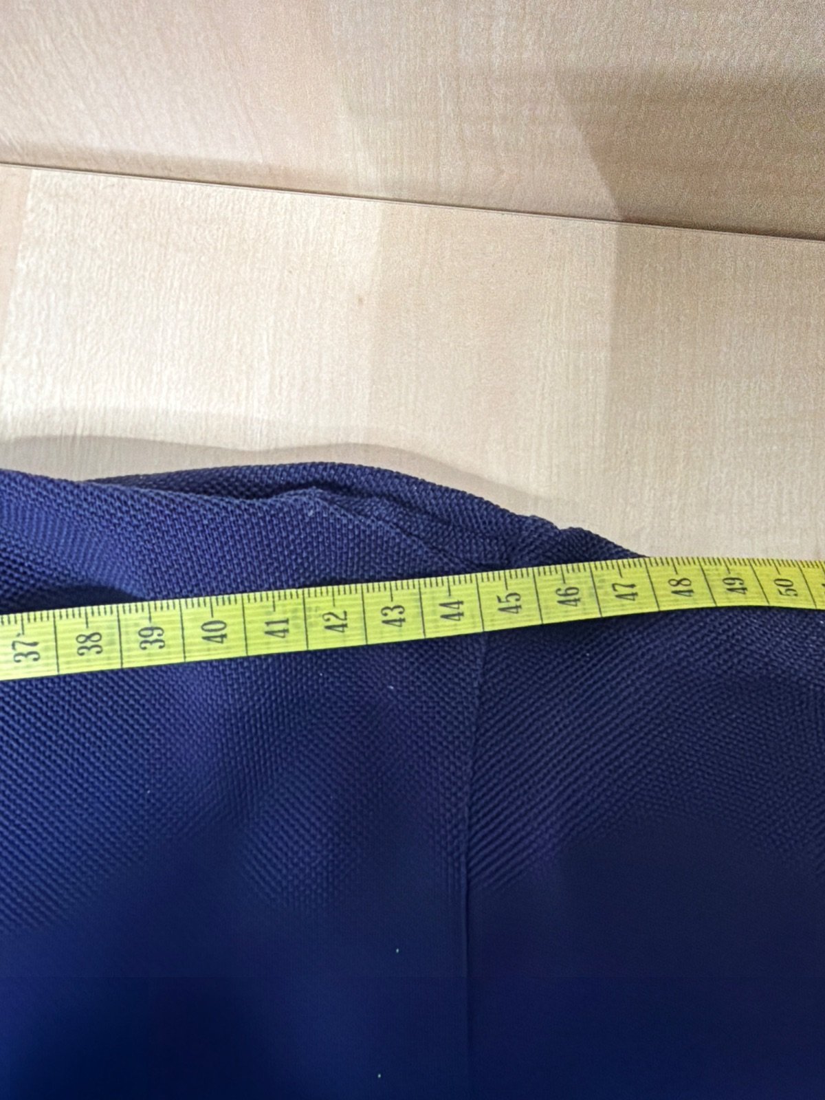 Vintage Lacoste Navy Blue Polo Shirt Plaid Trim Pocket Size 4 / Medium — foto 8
