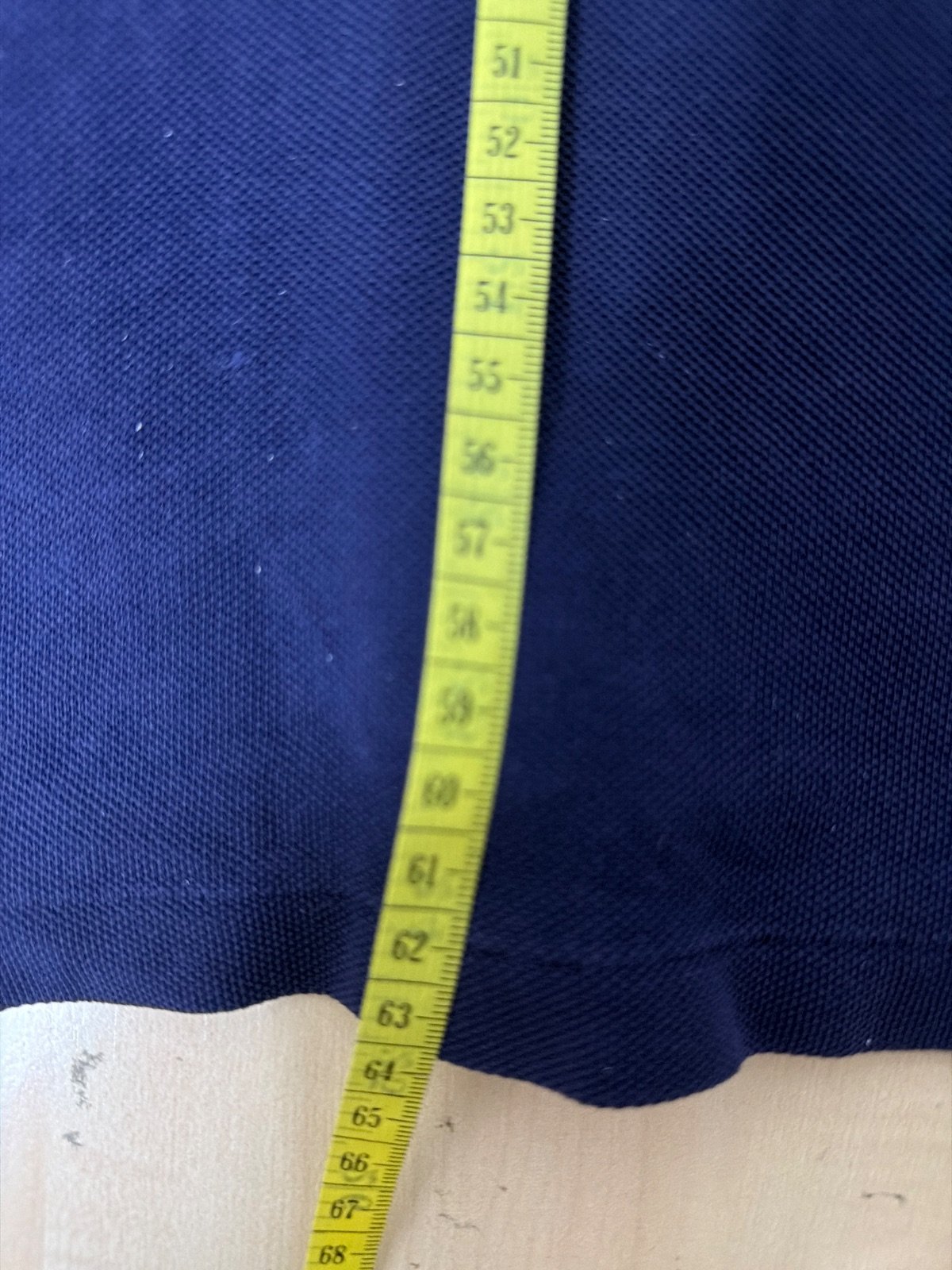 Vintage Lacoste Navy Blue Polo Shirt Plaid Trim Pocket Size 4 / Medium — foto 9