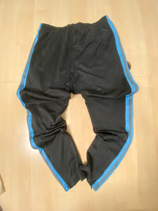 Pantalón chándal Adidas Vintage Negro y Azul | Talla L | Edición Equipo — foto 5