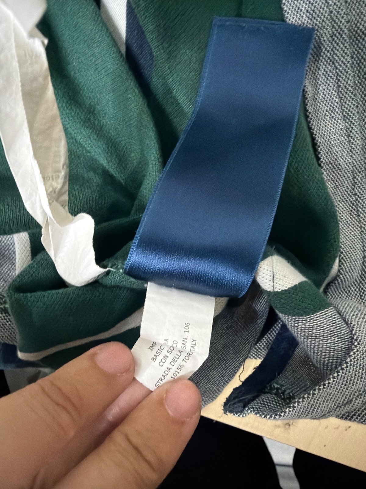 Robe di Kappa Polo M/L Rayas Talla XXL Vintage Verde Azul — foto 5