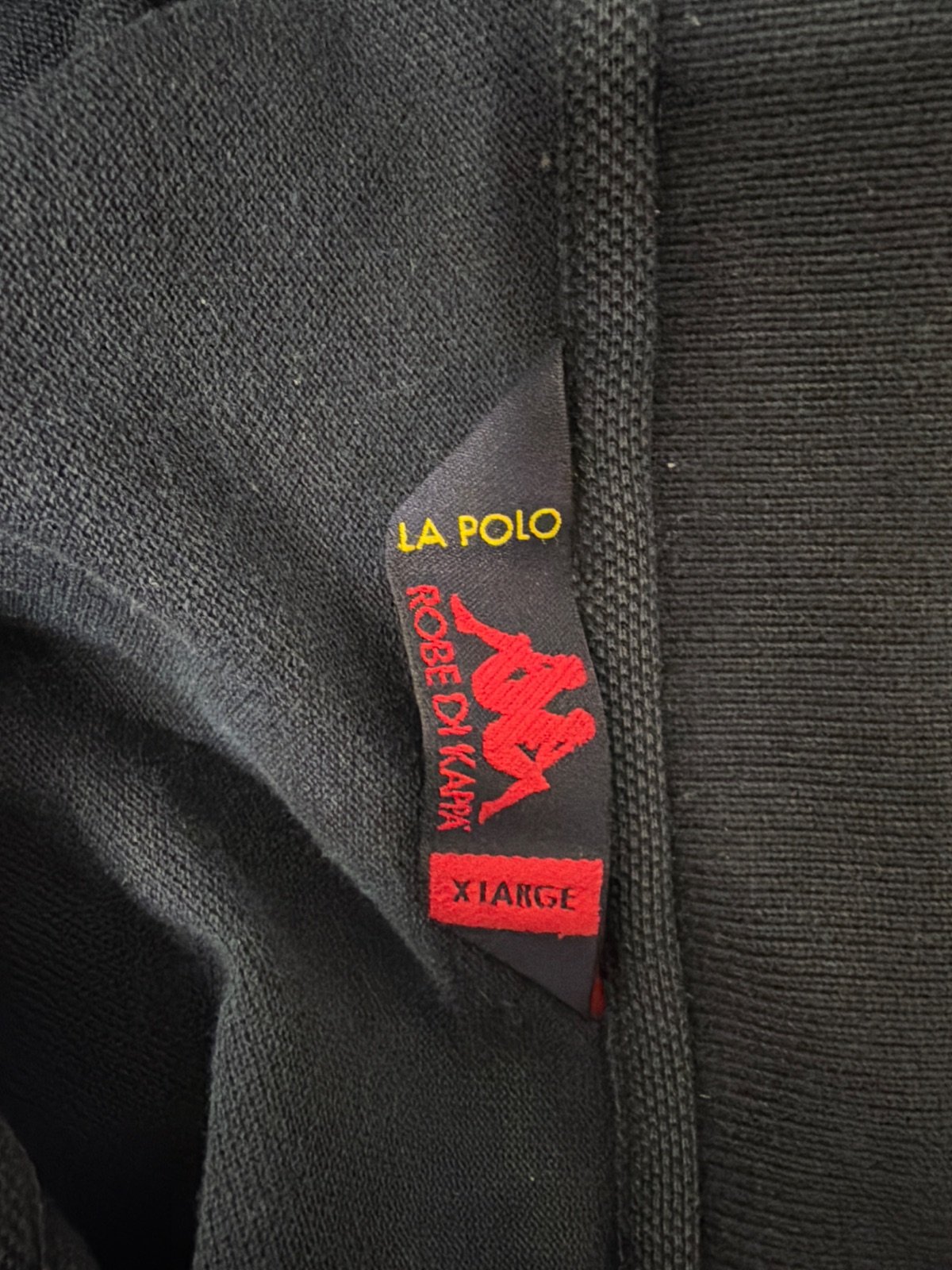 Polo Kappa vintage azul marino Omini bordado streetwear — foto 4
