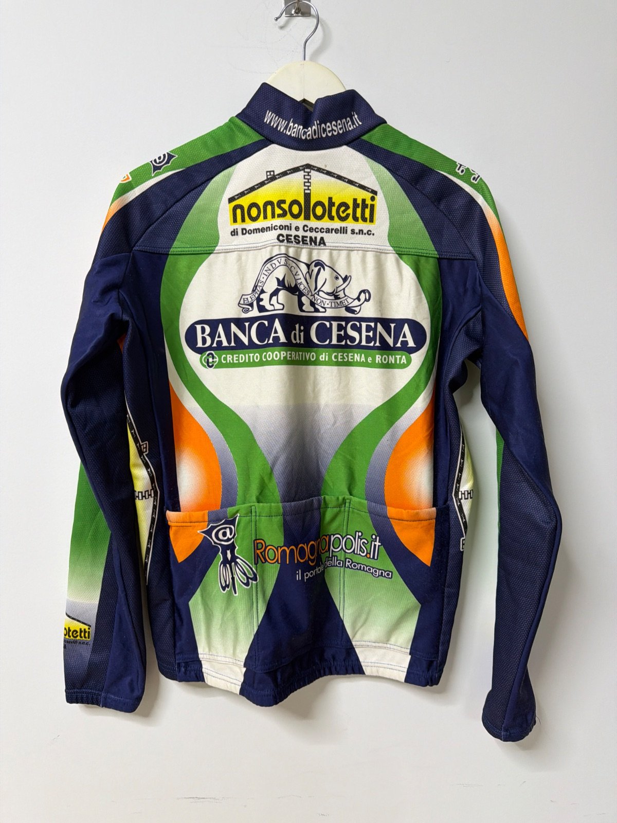 Alexander Cycling Winter Jacket Vintage Banca di Cesena Long Sleeve Thermal Size 50 — foto 2