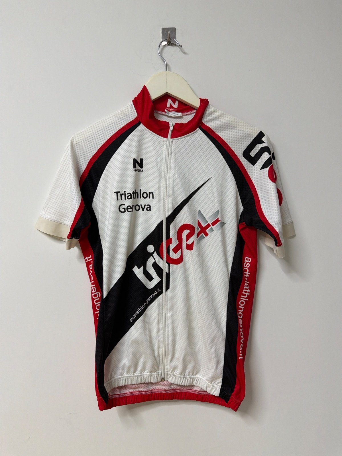 Natali Vintage Cycling Jersey Triathlon Genova Retro Bike Shirt Maillot