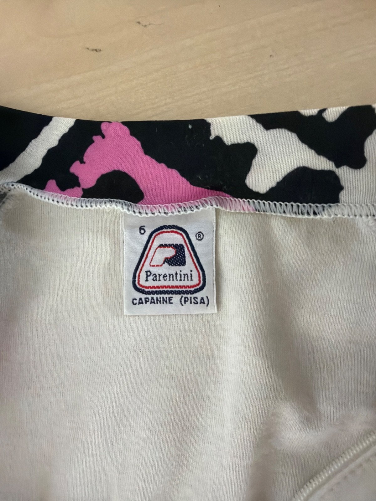 Parentini Cycling Long Sleeve Jersey Vintage 90s La Bicicletta Retro Made in Italy Size 6 — foto 5