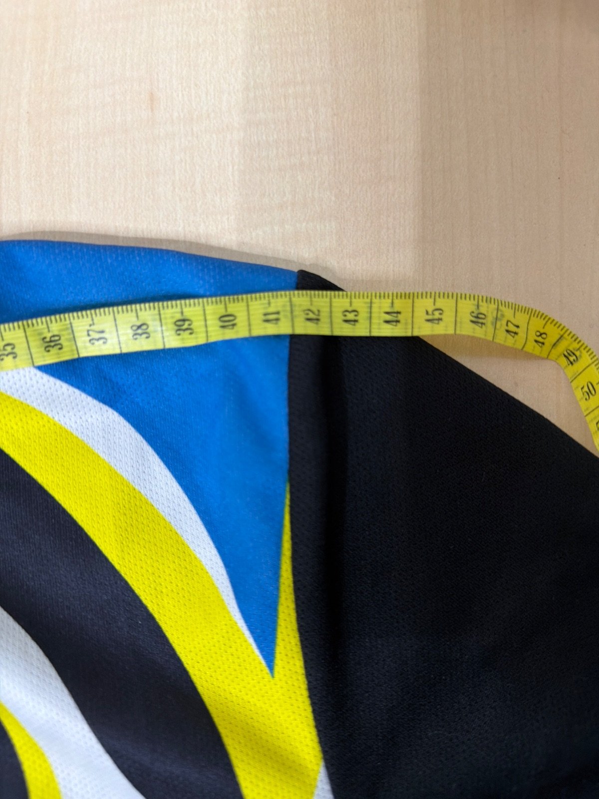 CRIVIT Cycling Jersey Short Sleeve Bike Shirt Black Blue Yellow Size S — foto 5
