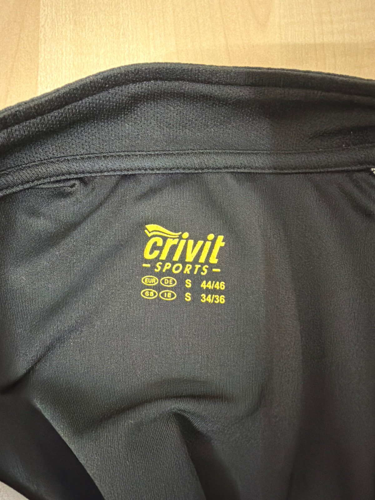 CRIVIT Cycling Jersey Short Sleeve Bike Shirt Black Blue Yellow Size S — foto 3