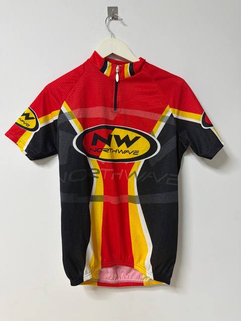 NORTHWAVE Cycling Jersey Short Sleeve Vintage Bike Shirt Retro Made in Italy Size M