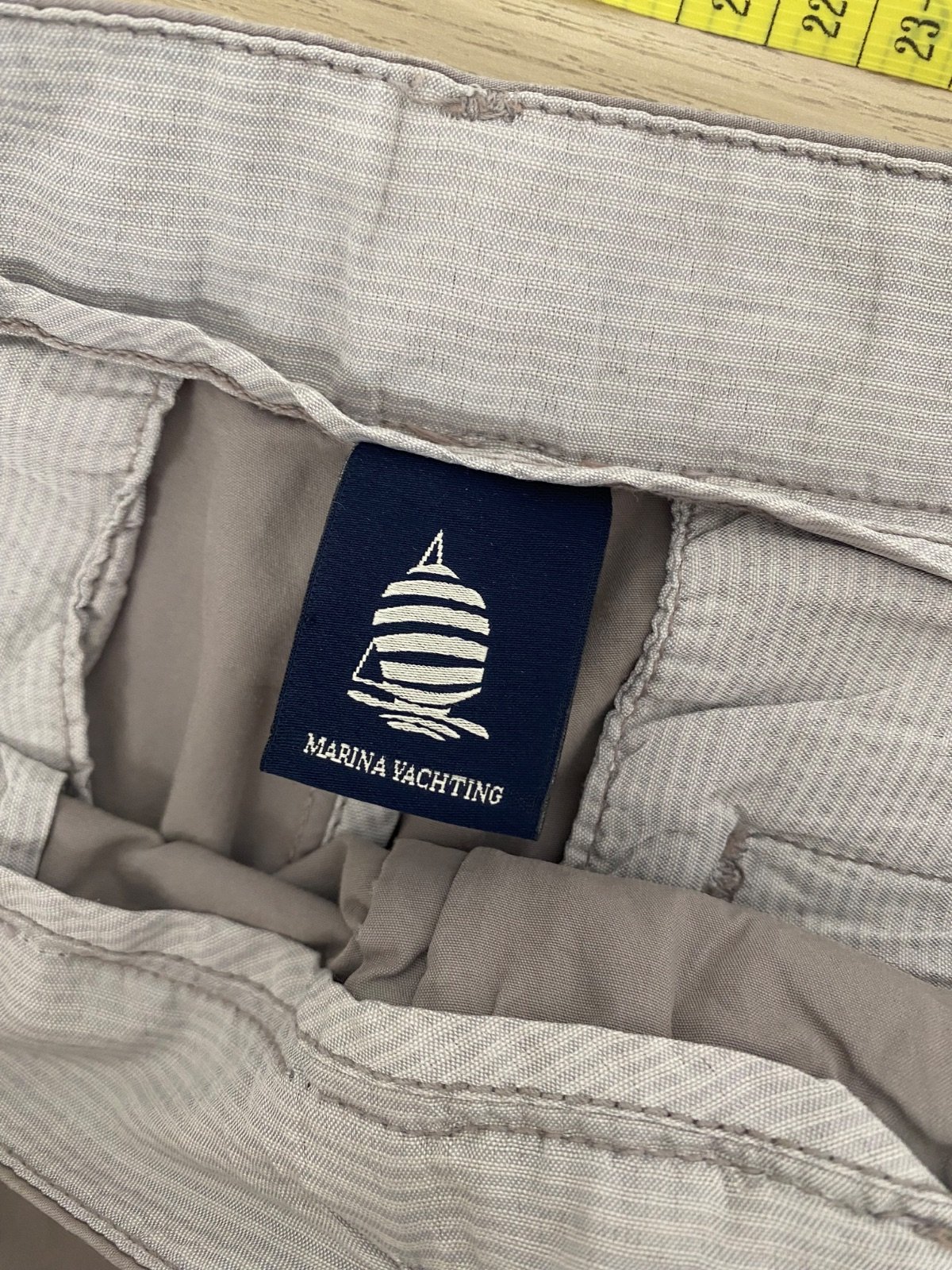 Marina Yachting Pantalón Chino Hombre Gris Vintage Casual — foto 3