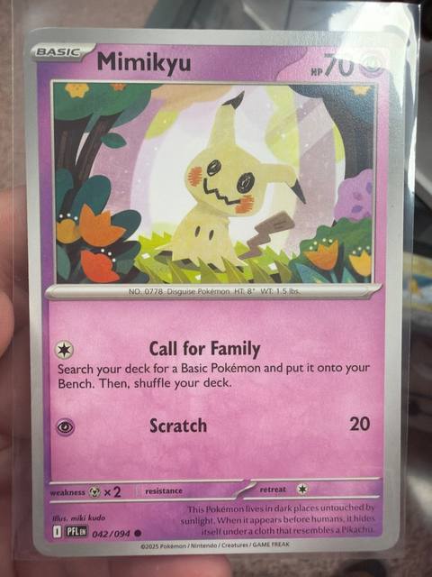 Mimikyu 042/094 Phantasmal Flames Inglés Non-Holo