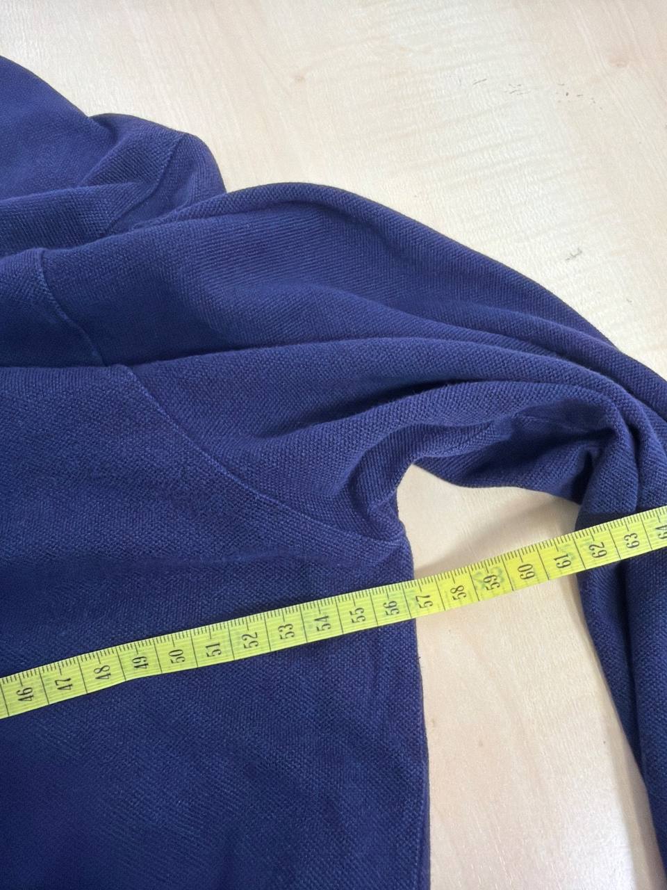 Lacoste polo manga larga vintage azul marino piqué — foto 3