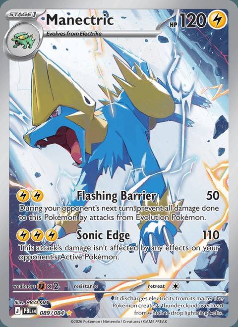 Manectric 089/084 Pitch Black Inglés Illustration Rare