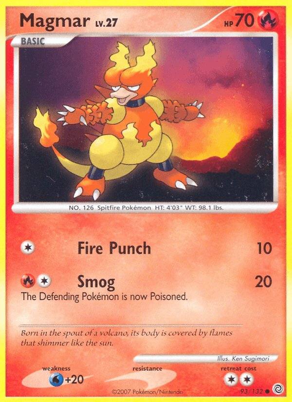 REVISAR · Magmar 93/132 Secret Wonders Inglés Reverse Holo