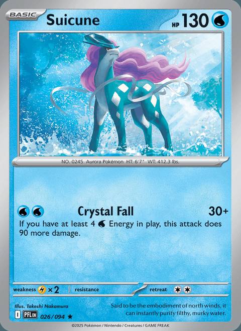 Suicune 026/094 Phantasmal Flames Inglés Holo