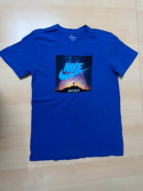 Nike The Nike Tee Talla S Azul Estampado Galaxia Air Vintage