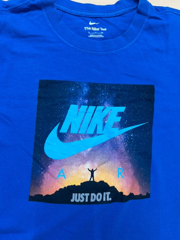 Nike The Nike Tee Talla S Azul Estampado Galaxia Air Vintage — foto 3