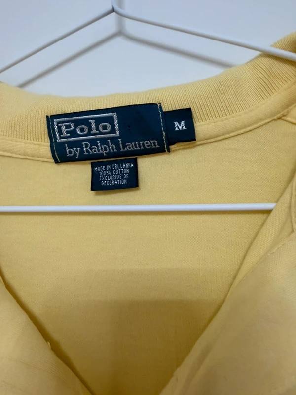 Polo Polo Ralph Lauren Amarillo Vintage - Talla M — foto 3
