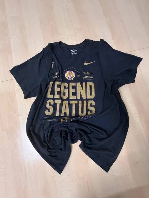 Nike LSU Tigers Camiseta XXL Negra Legend Status Vintage