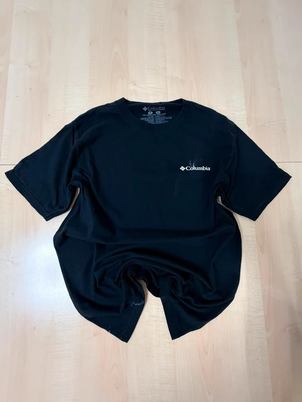 Columbia Camiseta Talla M Negra Oso Montaña Vintage Outdoor — foto 2