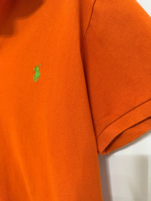 Polo Ralph Lauren naranja Talla M Custom Fit Piqué Vintage — foto 4