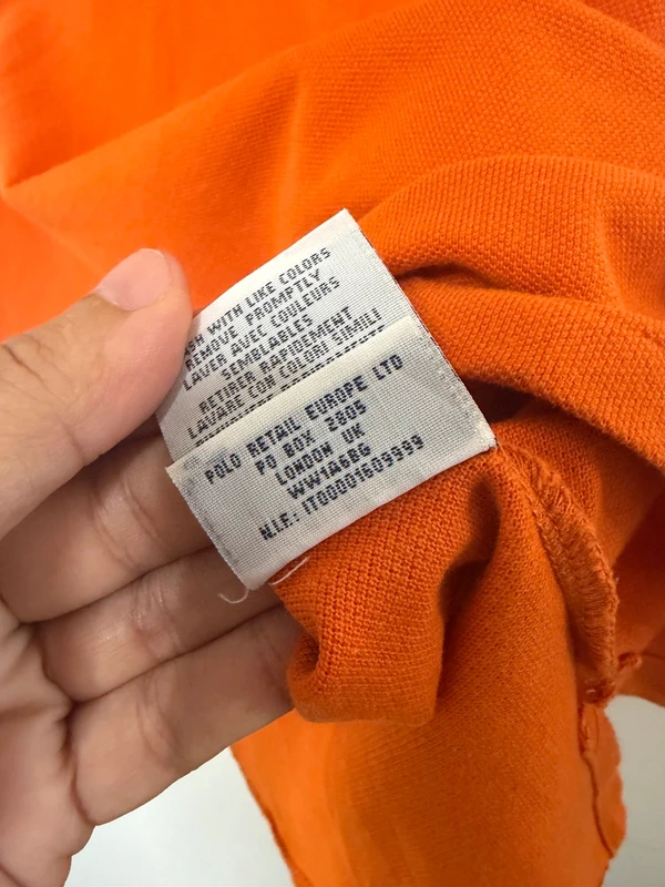 Polo Ralph Lauren naranja Talla M Custom Fit Piqué Vintage — foto 5